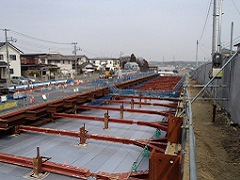 宮沢根白石線(浦田工区) 函渠築造工事(JV工事)