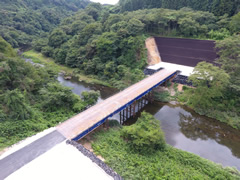 (国)286号(南赤石)工事用仮桟橋 設置工事